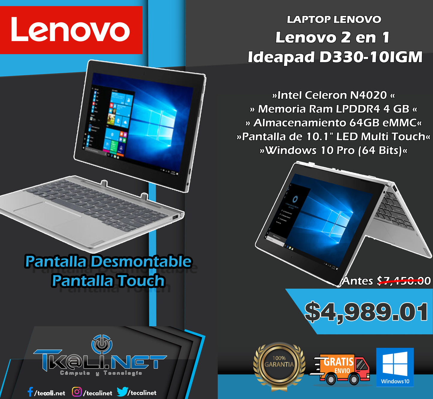 Laptop En Promoción en Tecali.net